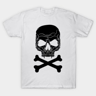 Vampire Skull, Crossbones T-Shirt